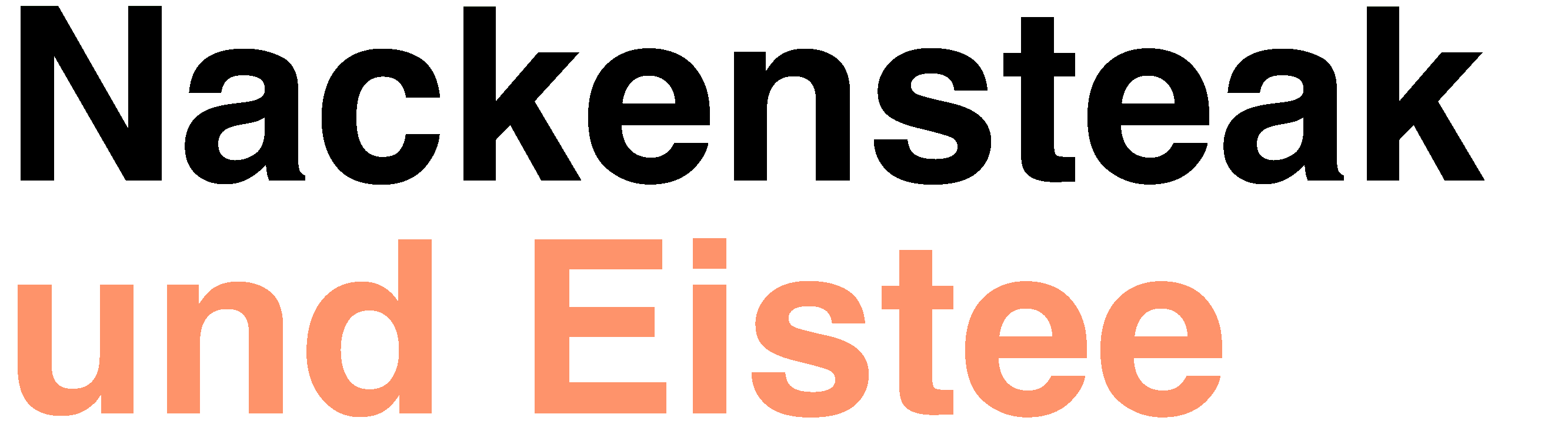 Nackensteak und Eistee Logo